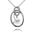 Snh 6mm Nice Quality 925silver Women Natural Pearl Pendant